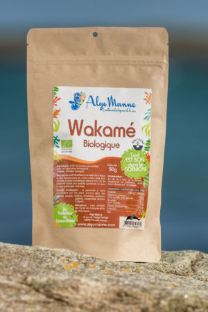 Wakamé bio en feuilles — algue brune de Bretagne