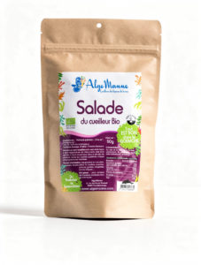 Salade du cueilleur bio, mélange de trois algues bretonnes séchées
